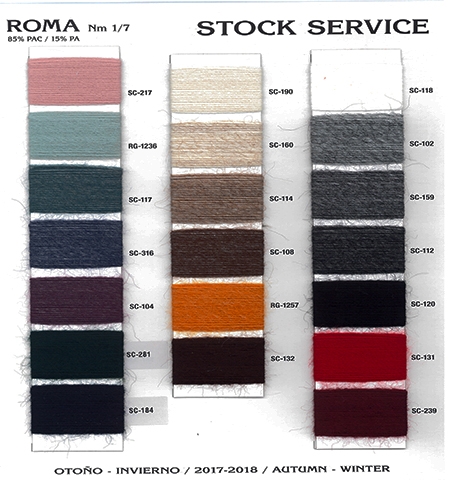 Ruben Gandia,hilo,hilados,yarn,threads,acrilico,acrylic,hb,nm,ne,2/22, Roma 85% Polyacrylic 15% Polyamide